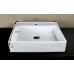 Bathroom Ceramic Porcelain Vessel Sink 7657N5 Brushed Nickel faucet and Drain - B00NX4ZA3M